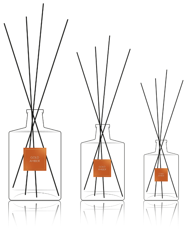 Butelki GOLD AMBER